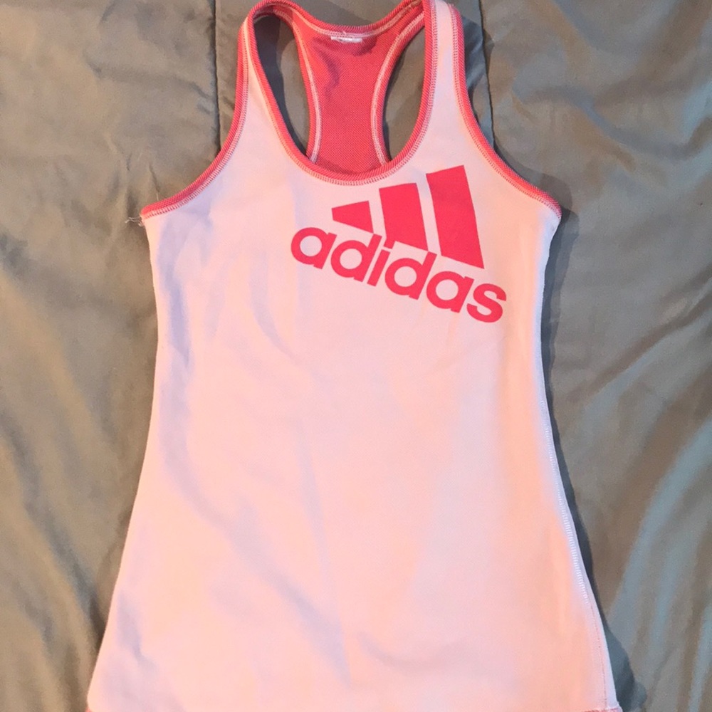 pink adidas tank